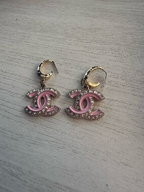 Pink beautiful Chanel earrings!